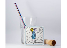 Stickdatei ITH - Untersetzer Blue Hawaian